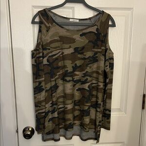 JODIFL Camouflage Knit Top